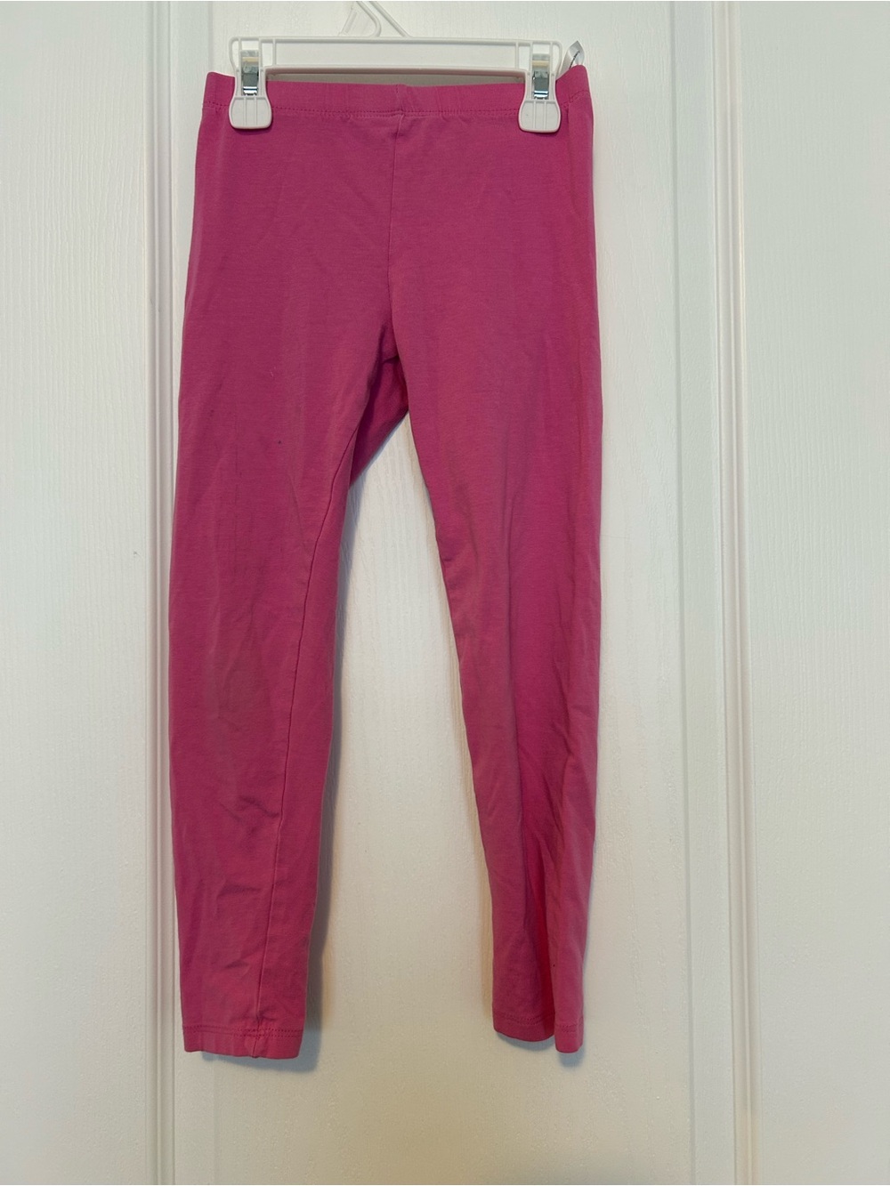H&M Girls Pink Stretch Cotton Leggings